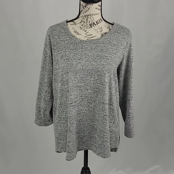Grey Sweater criss Cross back - Picture 4 of 4